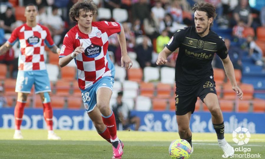 Corredera ante el Lugo. (LA LIGA)