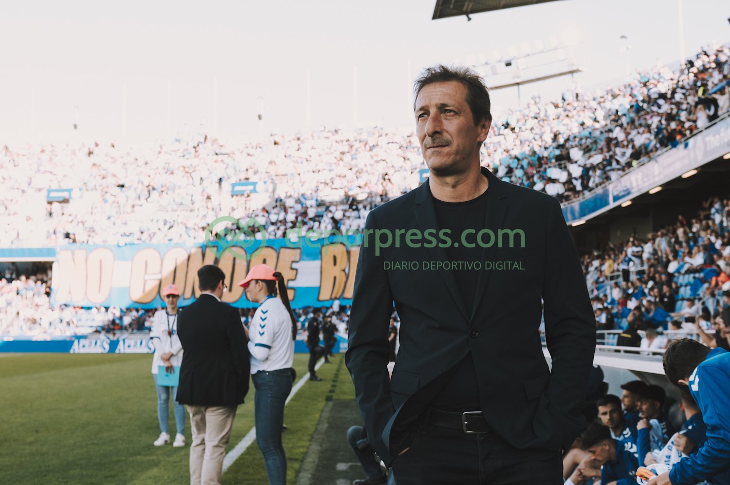 Luis Miguel Ramis, antes del derbi. (DEPORPRESS)