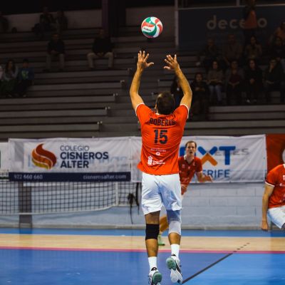 Colocación de Nacho Roberts en el último partido (CEDIDA)