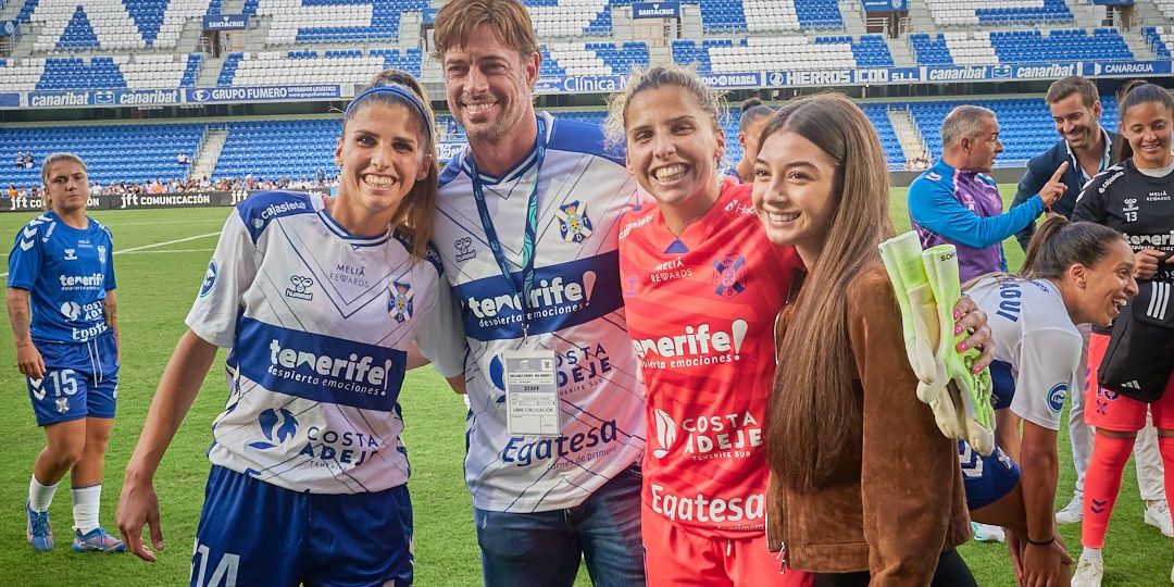 William Levy y su hija junto a Natalia y Noelia Ramos (CEDIDA)