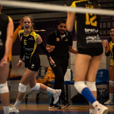 Emma Ordóñez celebrando un punto (CEDIDA)