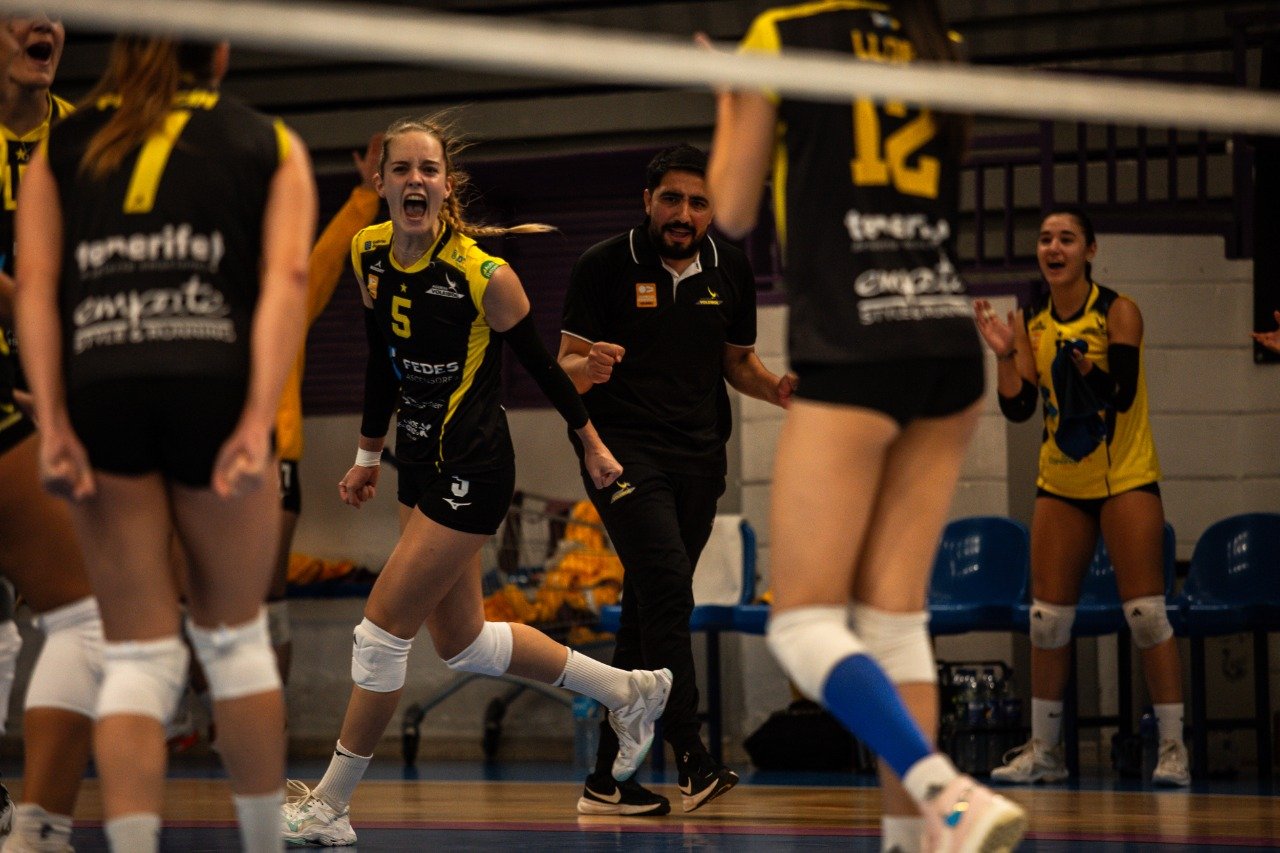 Emma Ordóñez celebrando un punto (CEDIDA)