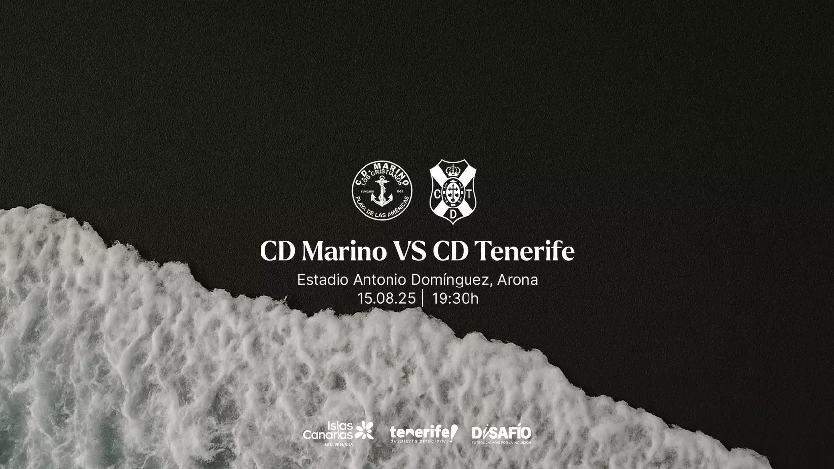 Cartel de la previa Marino- Tenerife (CD TENERIFE)