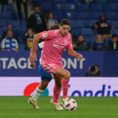 Yann Bodiger jugando ante el RCD Espanyol (LA LIGA)