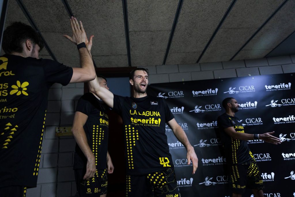 Aaron Doornekamp antes de saltar a pista (CB Canarias)