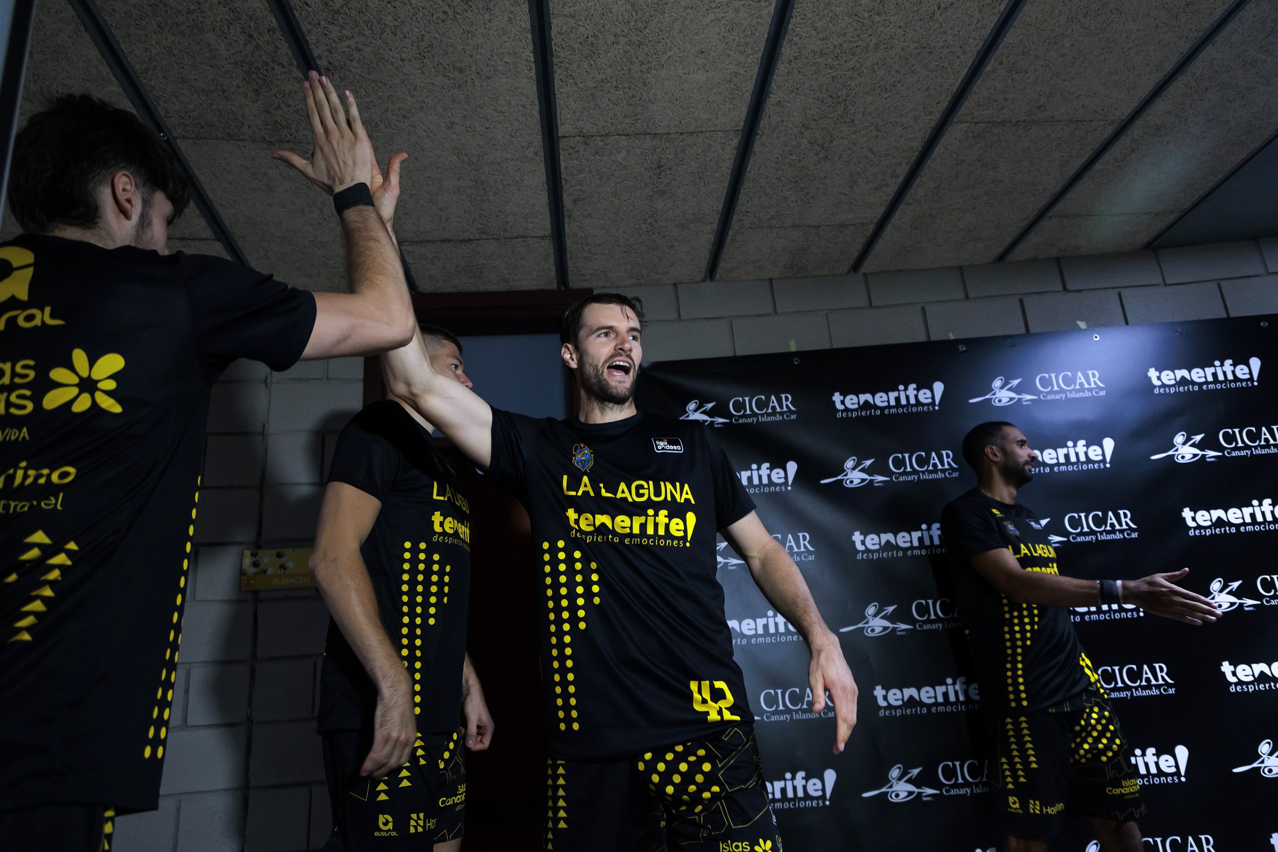 Aaron Doornekamp antes de saltar a pista (CB Canarias)