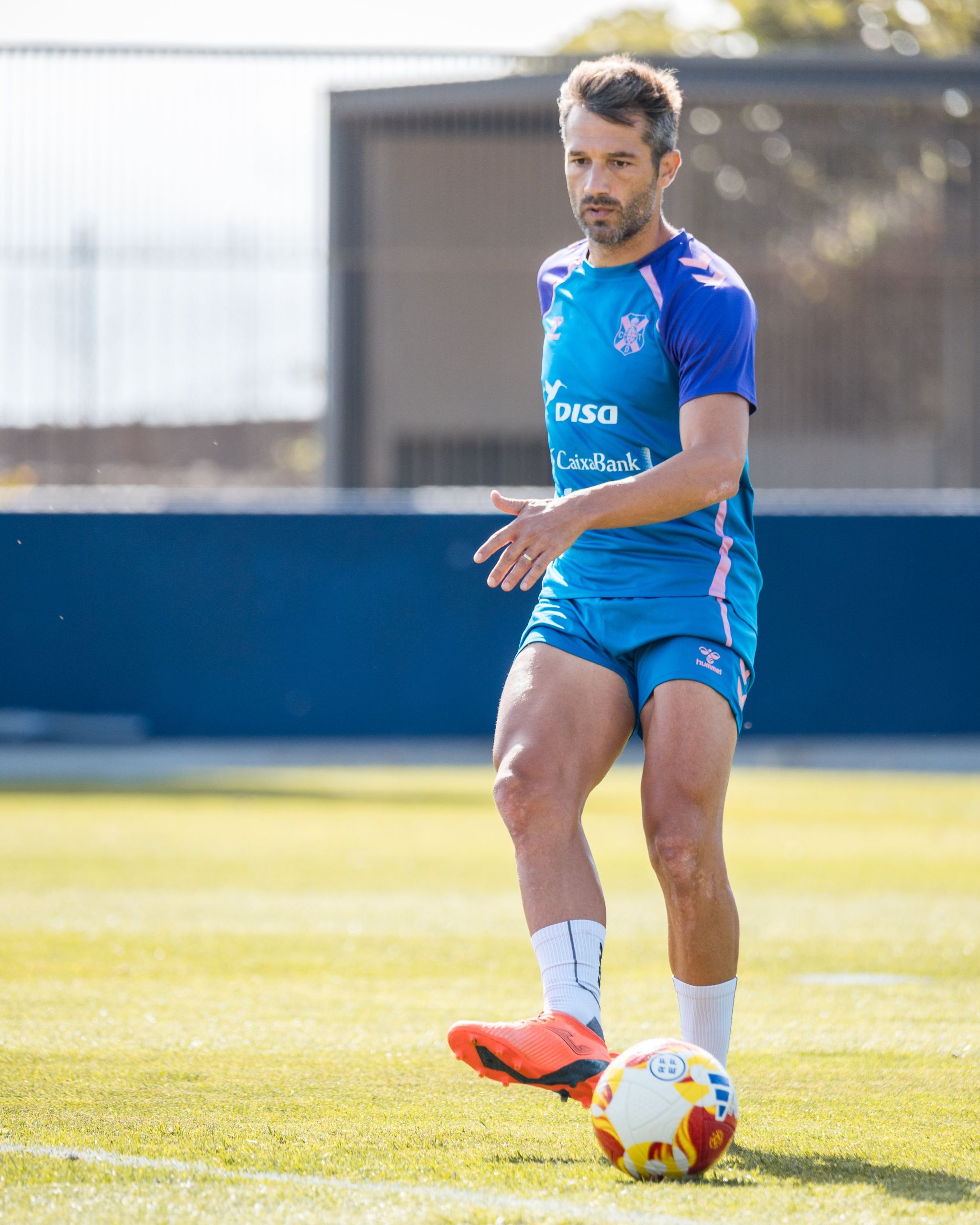 Aitor Sanz durante un entrenamiento (CD Tenerife)