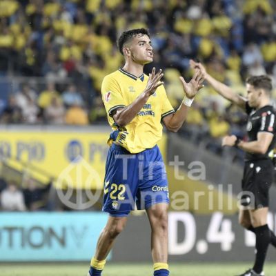 Ale García lamenta una acción de ataque malograda por la UD Las Palmas (C. Torres)