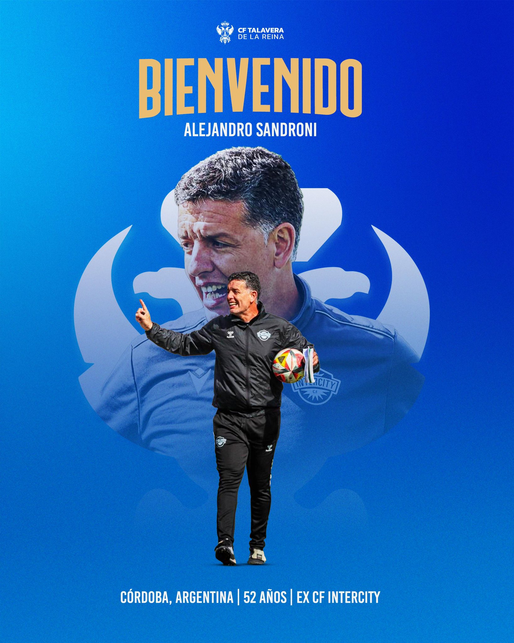 Alejandro Sandoni, nuevo técnico talaverano (@CFTalavera)