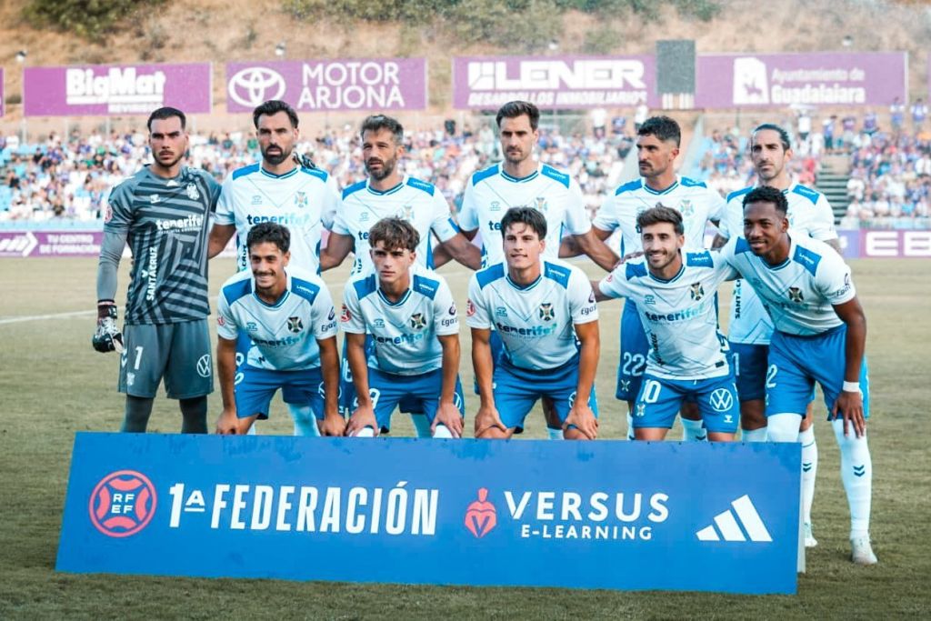 Alineación del Tenerife en Guadalajara (CD TENERIFE)