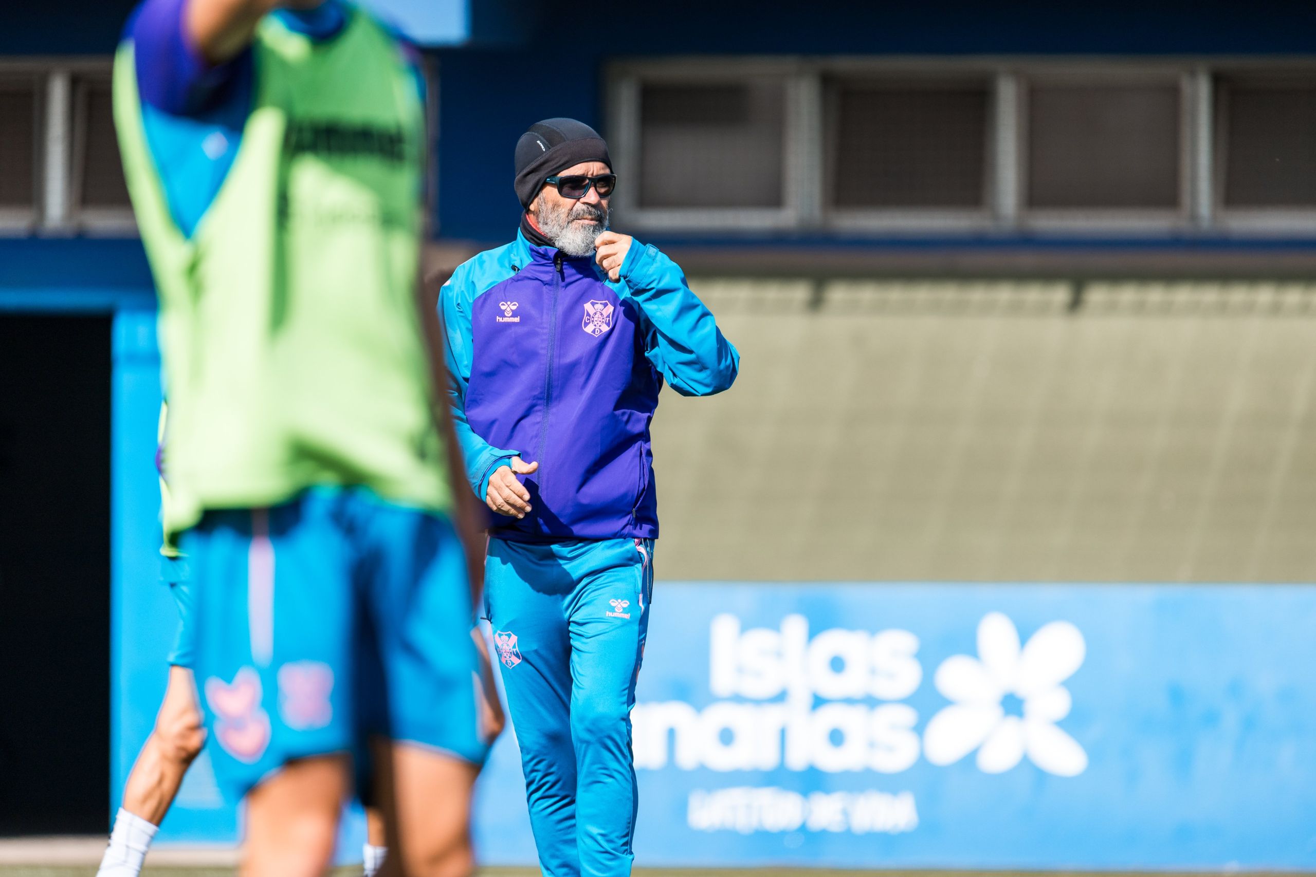 Álvaro Cervera durante un entrenamiento (CD Tenerife)
