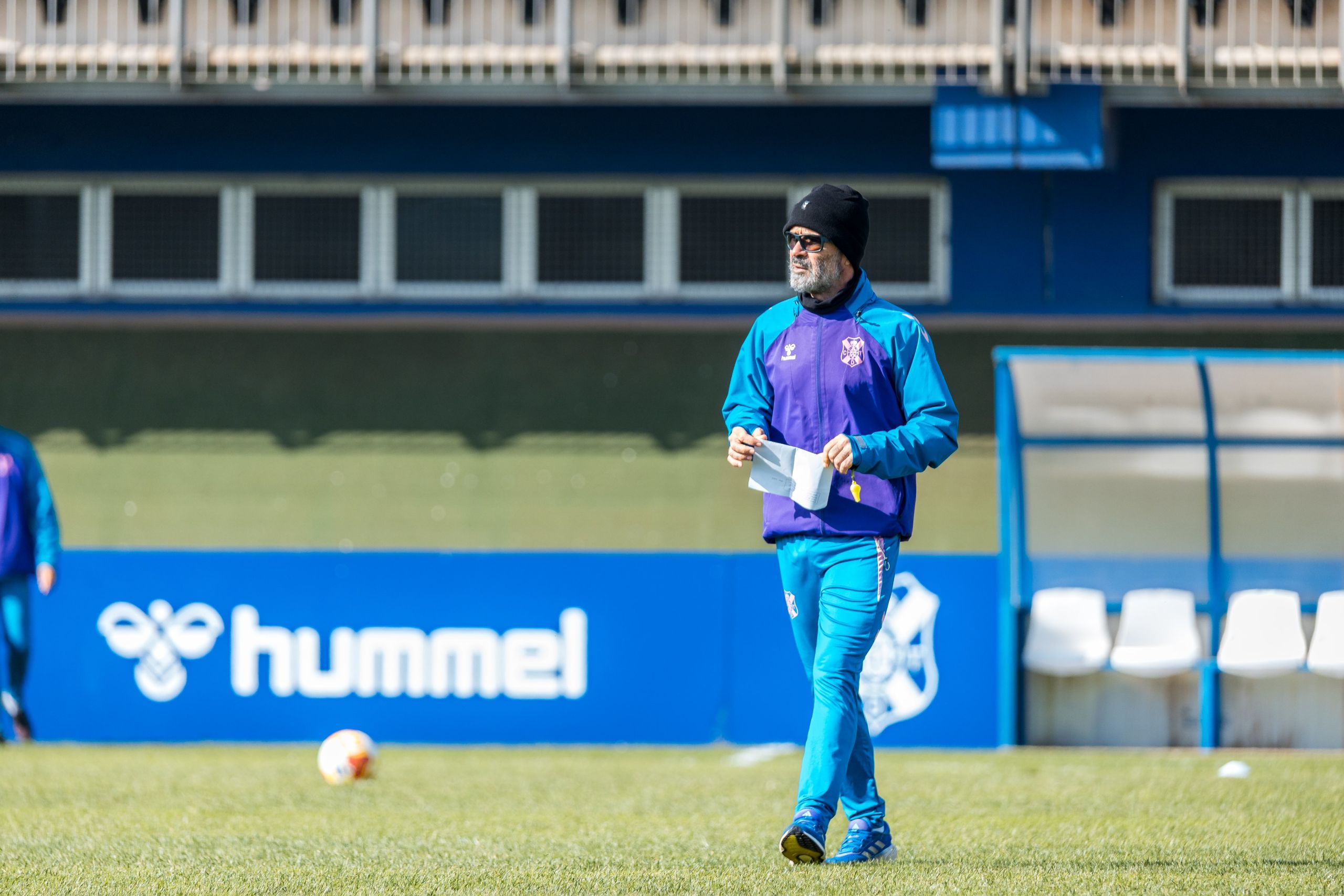 Álvaro Cervera en la Ciudad Deportiva (CD Tenerife)