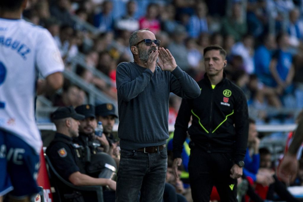 Álvaro Cervera en su redebut en el Heliodoro (San Acosta / CD Tenerife)