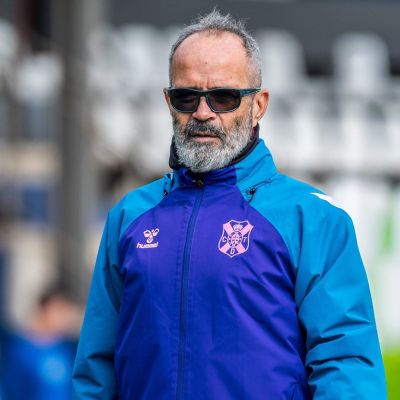 Álvaro Cervera en un entrenamiento (CD Tenerife)