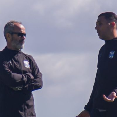Álvaro Cervera hablando con Roberto Perera (CD Tenerife)|Álvaro Cervera hablando con Roberto Perera (CD Tenerife)