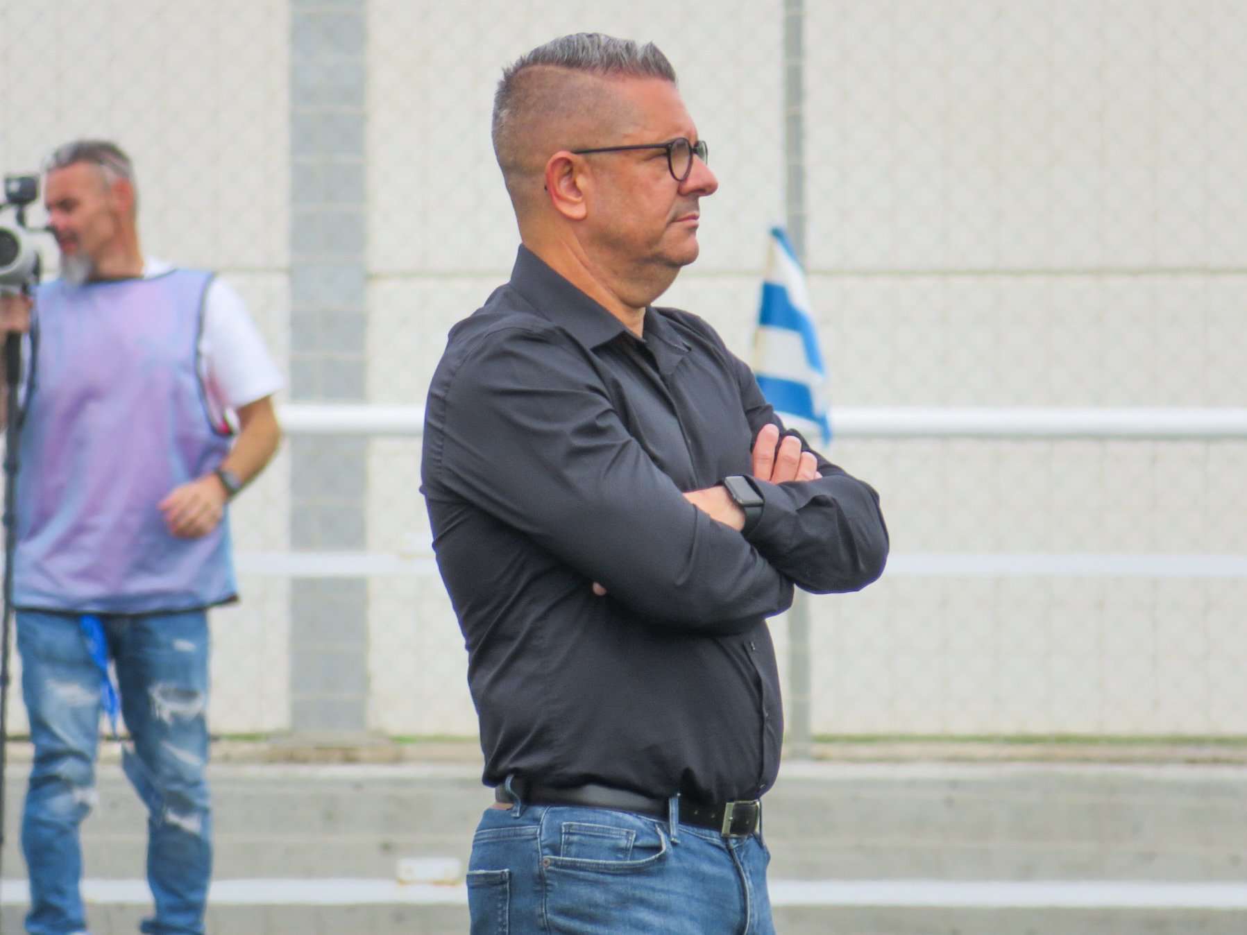 Andrés Clavijo dirigiendo un partido (@CDTFundacion)