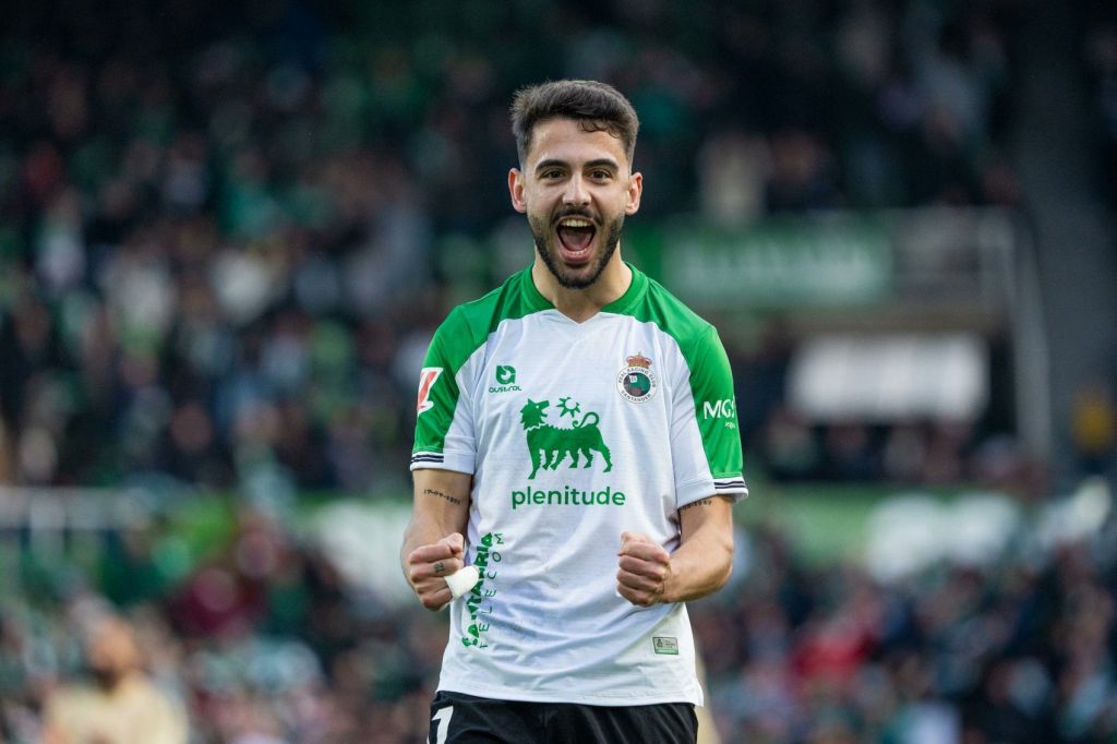 Andrés Martín celebrando con el Racing (@realracingclub)