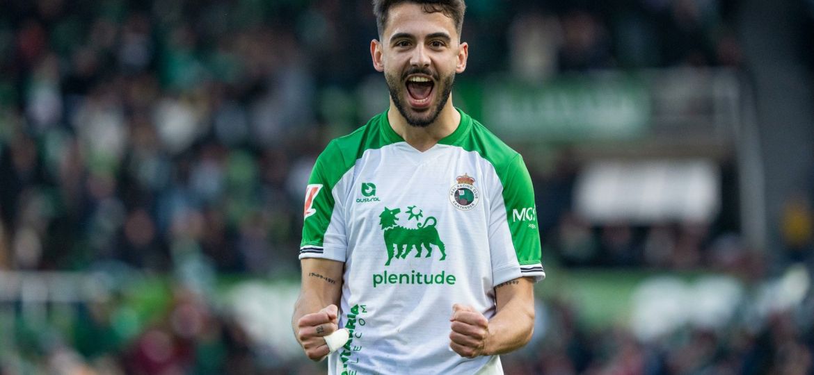 Andrés Martín celebrando con el Racing (@realracingclub)