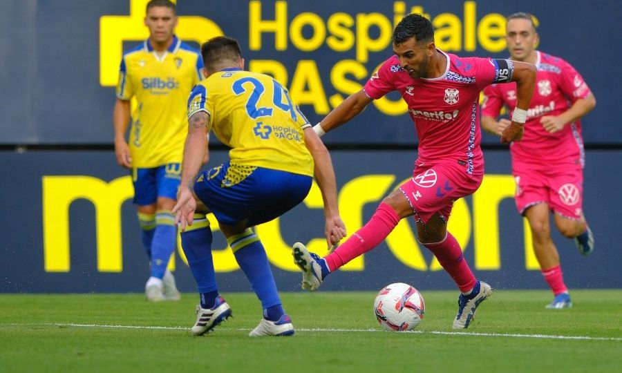 Ángel durante el partido en cádiz (LA LIGA)