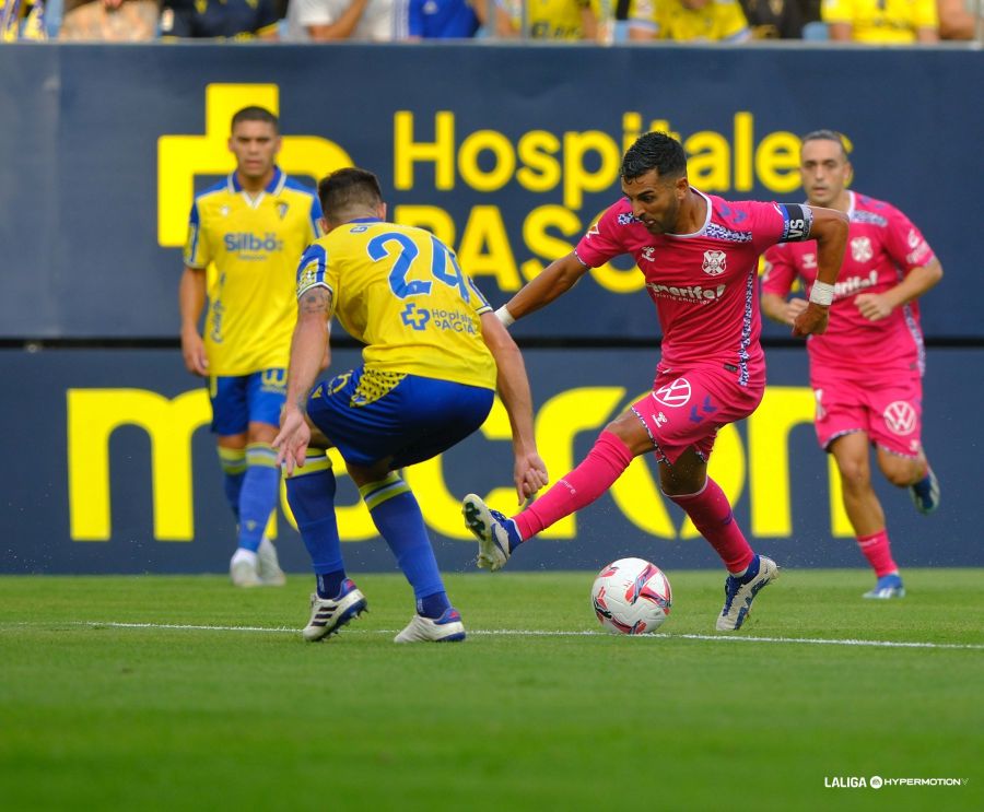 Ángel durante el partido en cádiz (LA LIGA)