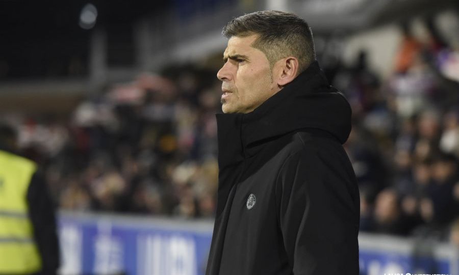 Antonio Hidalgo durante el Huesca- Tenerife (LA LIGA)