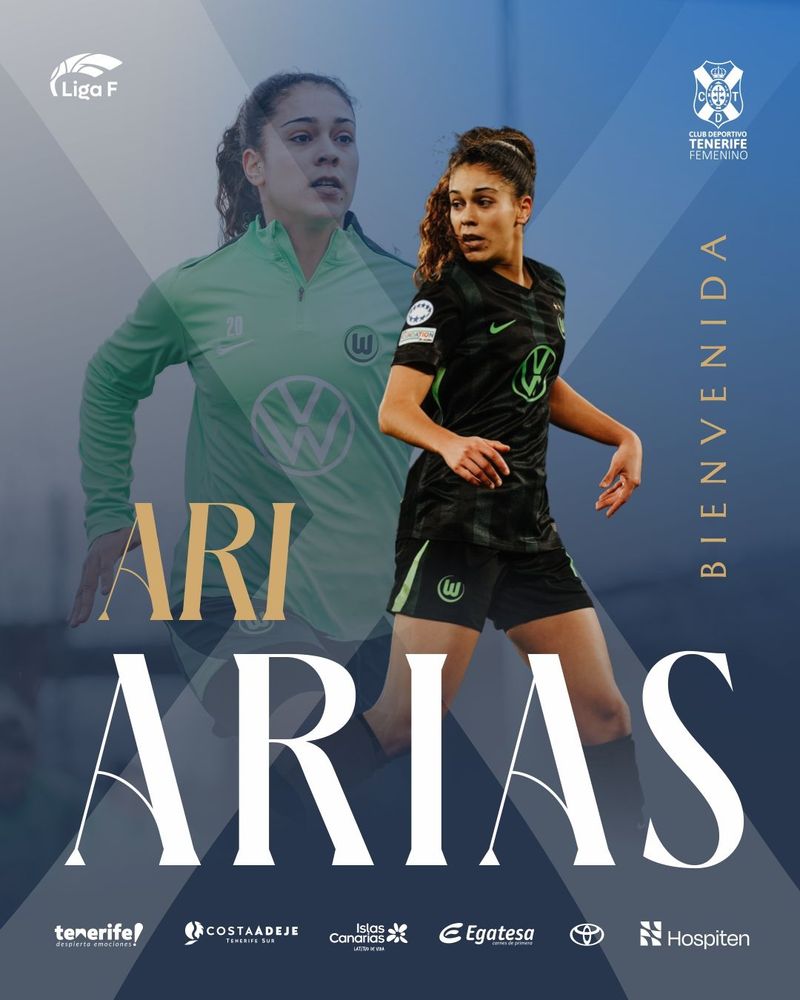 Ari Arias vestirá de blanquiazul (CD Tenerife Femenino)