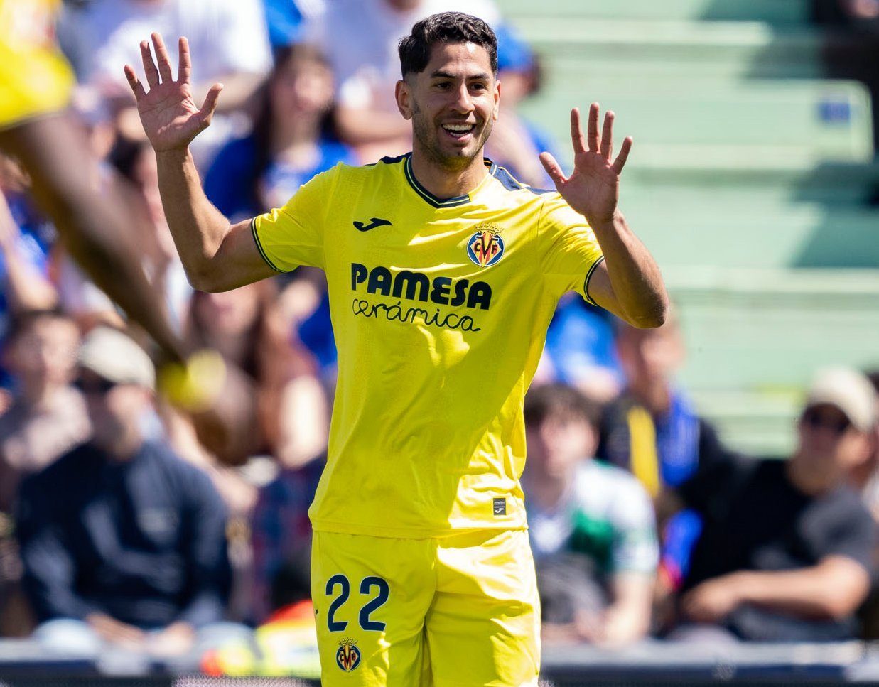 Ayoze tras marcar al Getafe (@VillarrealCF)