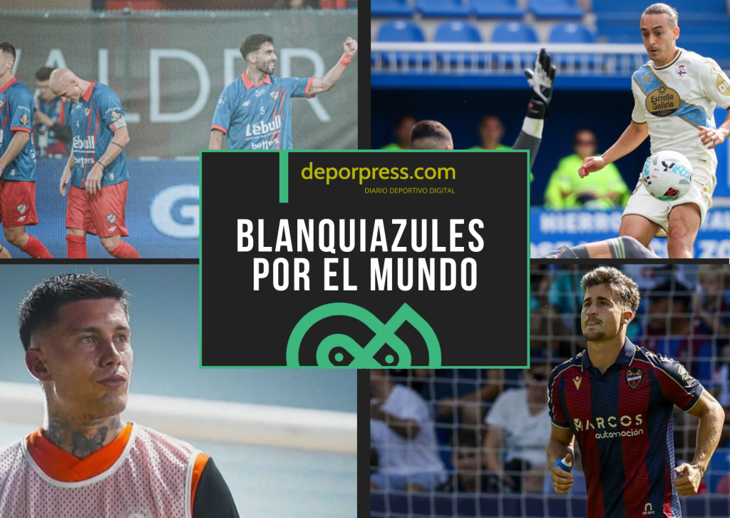 BLANQUIAZULES POR EL MUNDO (10)|Iván Romero ante el Betis (La Liga)|Luismi Cruz picando el balón (@RCDeportivo)|Juande