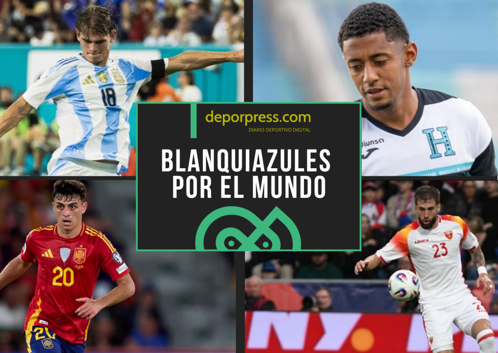 BLANQUIAZULES POR EL MUNDO (12)|Pedri con España (@Pedri)|El Choco Lozano con Honduras (INSTAGRAM)