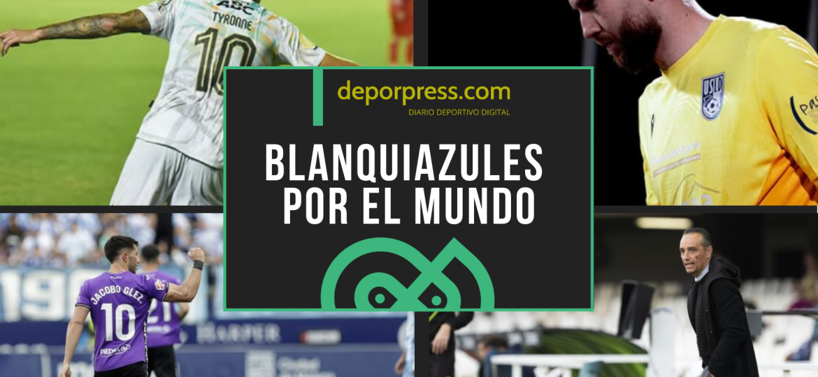BLANQUIAZULES POR EL MUNDO (2)|Jacobo González celebrando su gol (La Liga)|José Luis Oltra en Cartagonova (La Liga)|Ortolà (@a.ortola13)