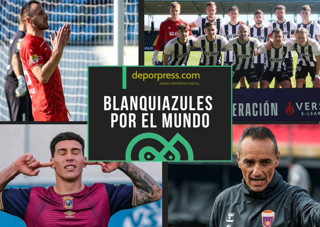 BLANQUIAZULES POR EL MUNDO (24)|Oltra dirigiendo un entrenamiento (@CD_Eldense)|Quique Rivero en el once (Real Unión)|Ethyan celebrando un gol en Portugal (@ethyaanglez)|Filip Malbasic (@fk.imt)
