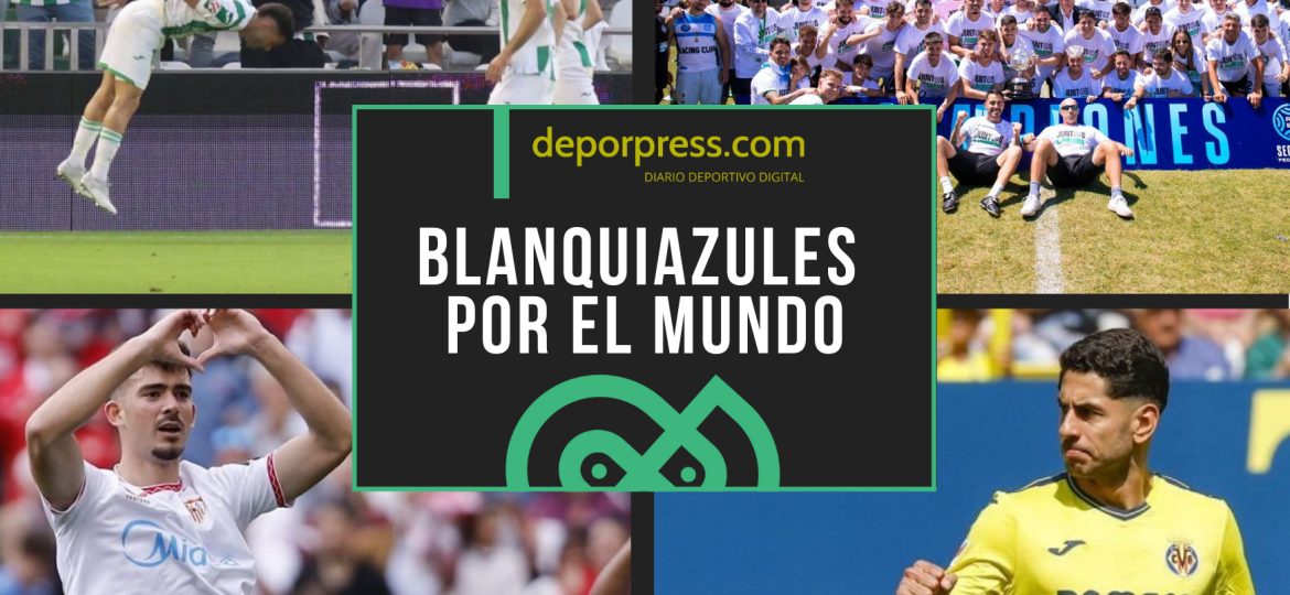 BLANQUIAZULES POR EL MUNDO (6)|Jacobo González celebra el gol ante el Cádiz (LaLiga)|Kike Salas celebra su gol ante el CD Leganés (LaLiga)|Ayoze Pérez celebra uno de sus goles ante CA Osasuna (LaLiga)|El Juventud Torremolinos celebra su ascenso de categoría (@JTorremolinosCF)
