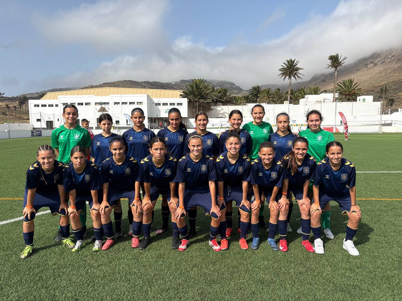 Jugadoras del Tenerife femenino infantil. (CD TENERIFE)