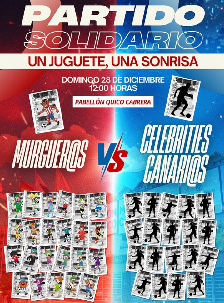 Cartel del Partido Solidario 'Un Juguete, una sonrisa' (Murga Diablos Locos)