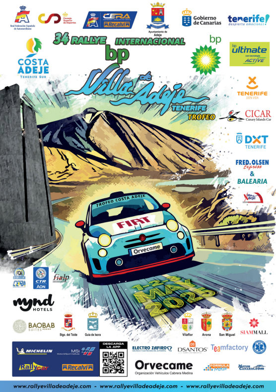Cartel 34º Rally Villa de Adeje (RallyVilladeAdeje.com)
