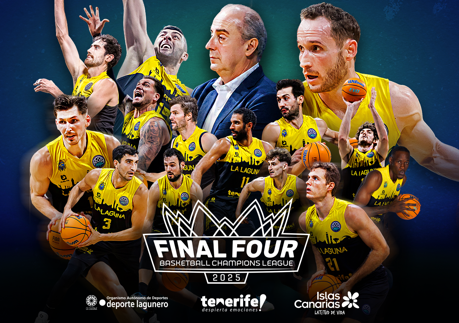 Cartel de la clasificación para la Final Four (CB CANARIAS)
