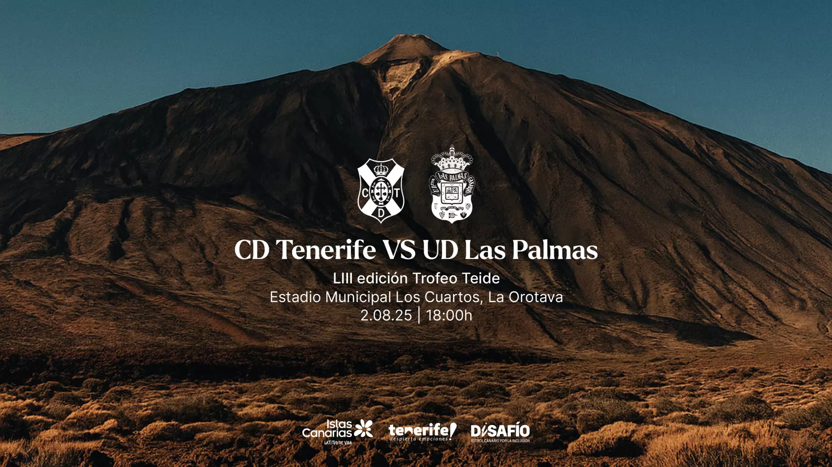 Cartel del Trofeo Teide 2025 (CD TENERIFE)