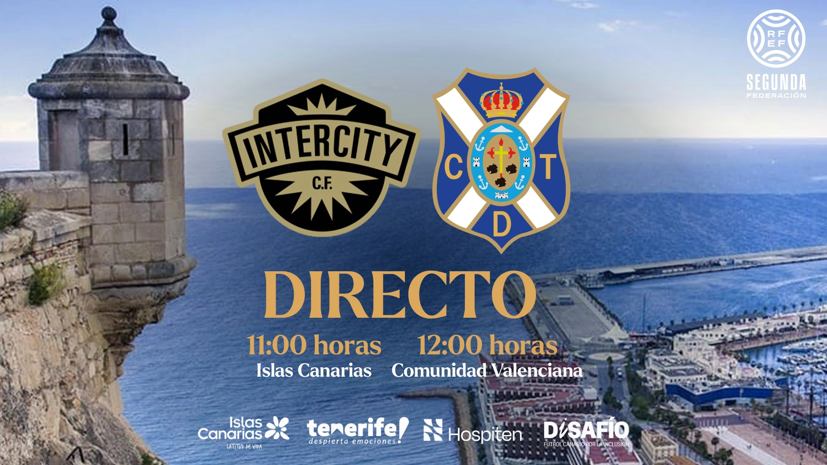 Cartel del partido (CD TENERIFE)