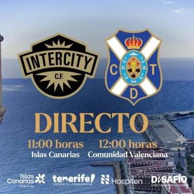 Cartel del partido (CD TENERIFE)