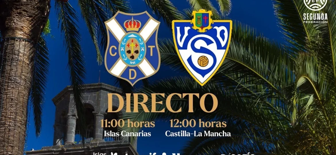 Cartel del partido (CD TENERIFE)