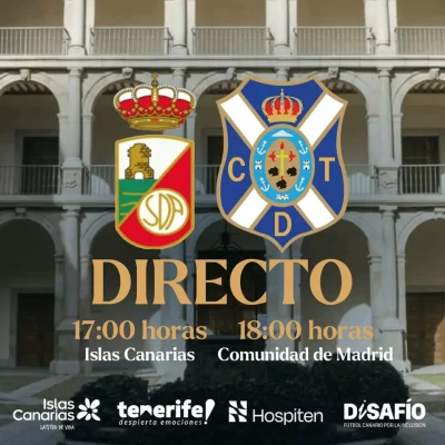Cartel del partido (CD TENERIFE)