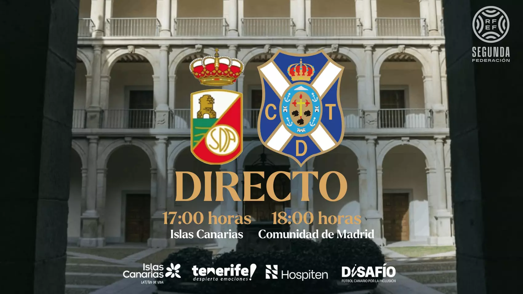 Cartel del partido (CD TENERIFE)