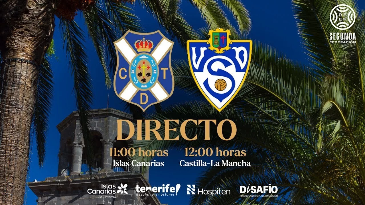 Cartel del partido (CD TENERIFE)