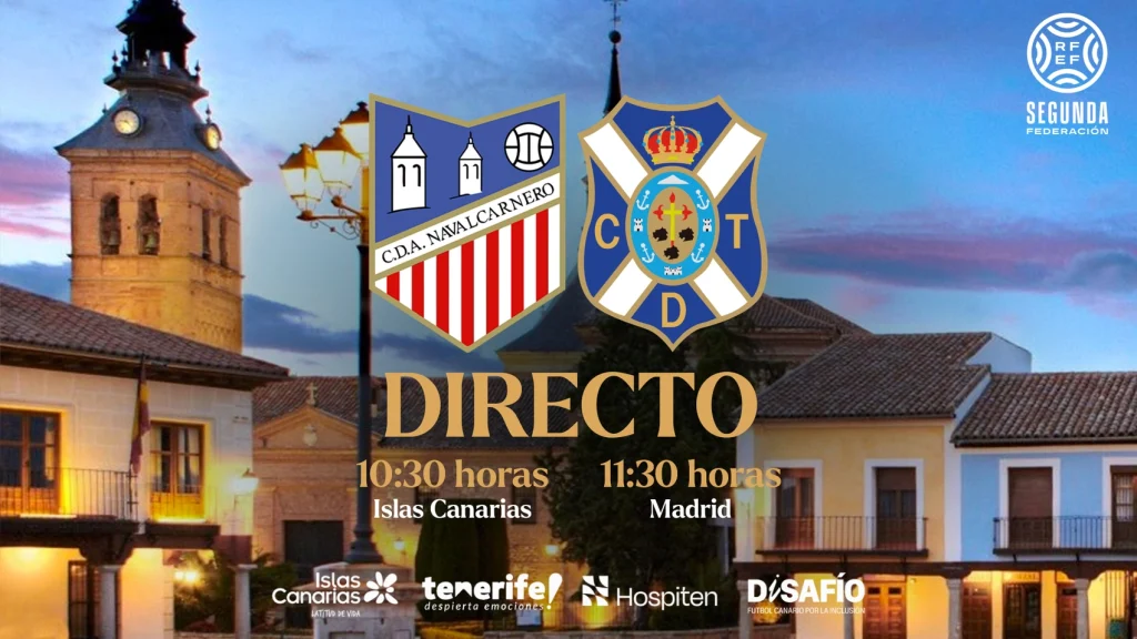 Cartel del partido del Tenerife B (CD TENERIFE)
