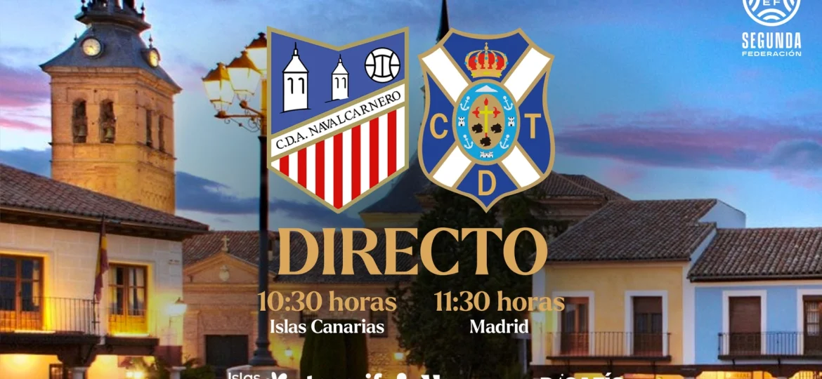 Cartel del partido del Tenerife B (CD TENERIFE)