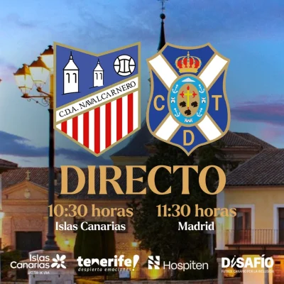 Cartel del partido del Tenerife B (CD TENERIFE)