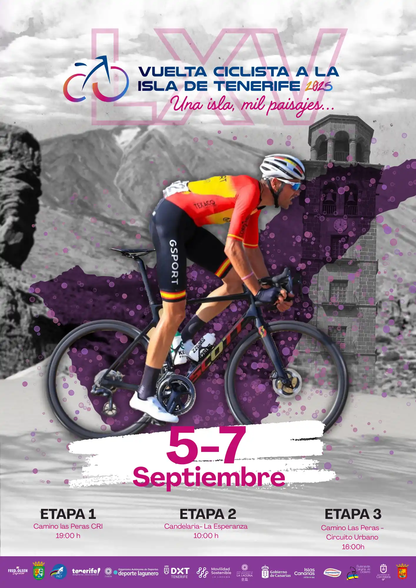 Cartel de la Vuelta Ciclista a la Isla de Tenerife 2025 (CEDIDA)