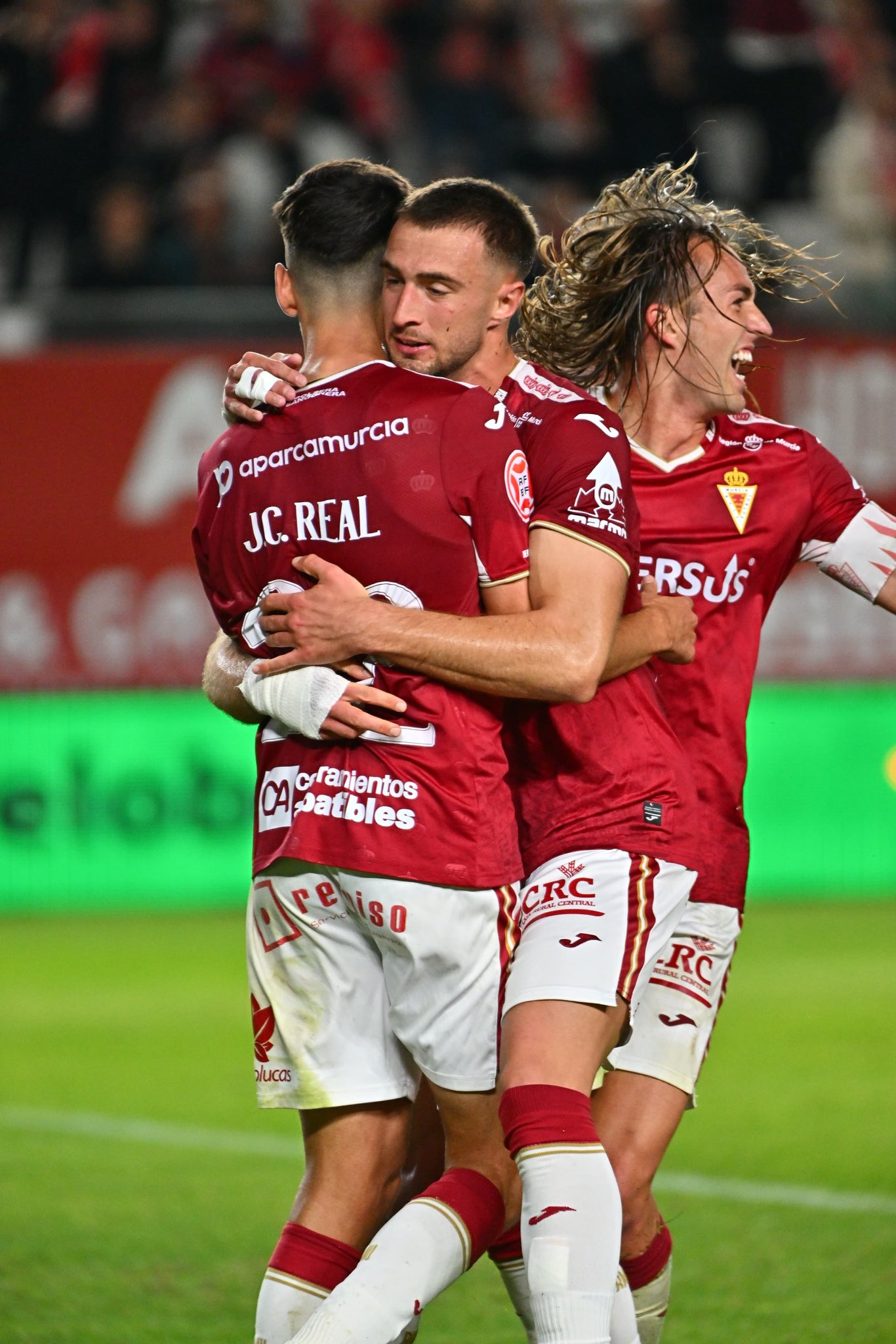 Celebración de Juan Carlos Real (Real Murcia)