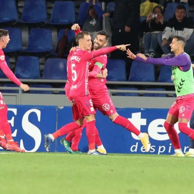 Celebración del gol de Gallego al Albacete (LA LIGA)
