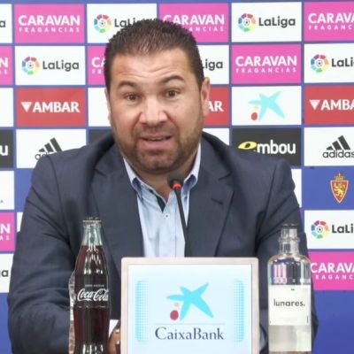 Juan Carlos Cordero en su presentación en el Real Zaragoza. (REAL ZARAGOZA)